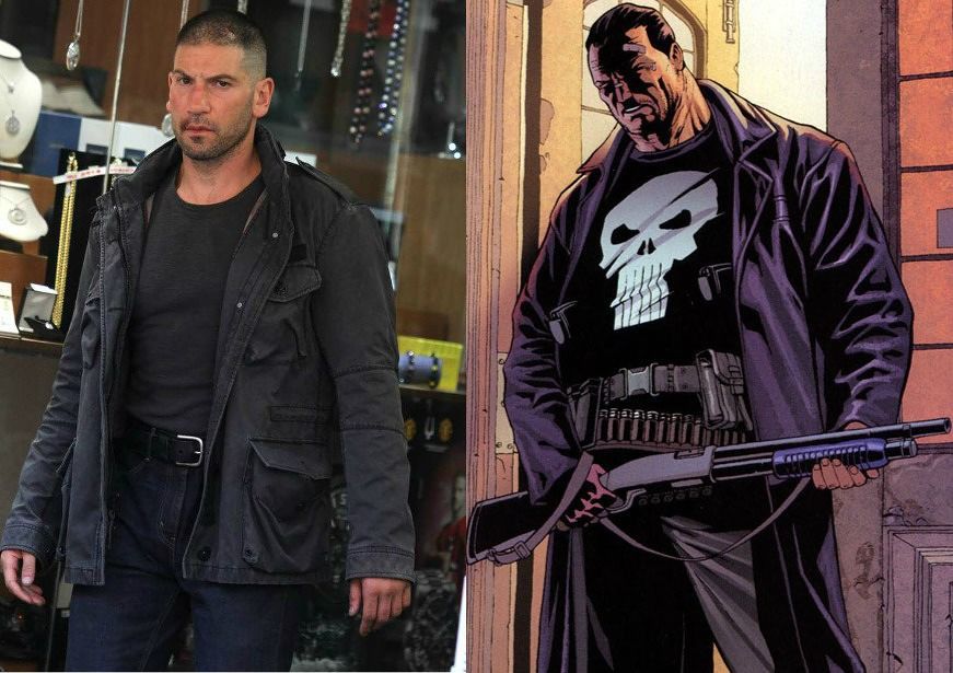 The Punisher, som han ser ut på tv och i serietidning. 